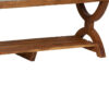 Teoman Acacia Wood Shoe Bench With Shelf