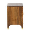 Tiara Mango Wood Bedside Table With 2 Drawer