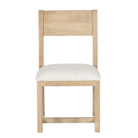 Tirol Mango Wood Uphoster Seat Dining Chair