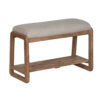 Umar Acacia Wood Upholstery Seat Slats Shelf Bench