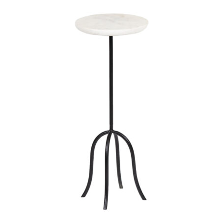 Vesper Marble Top Metal Stand Round Martini Table