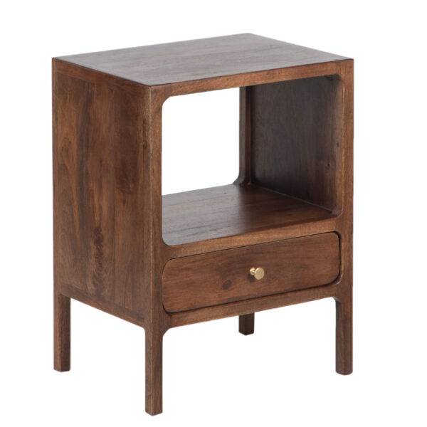 Vincent Mango Wood 1 Drawer Side Table