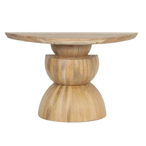 Werol Oval Manogo Wood Console Table