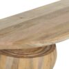 Werol Oval Manogo Wood Console Table