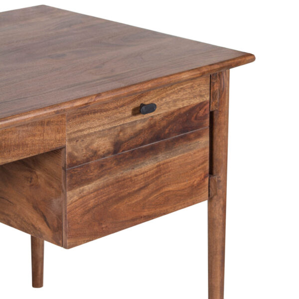 Yashika Acacia Wood Desk With Drawers