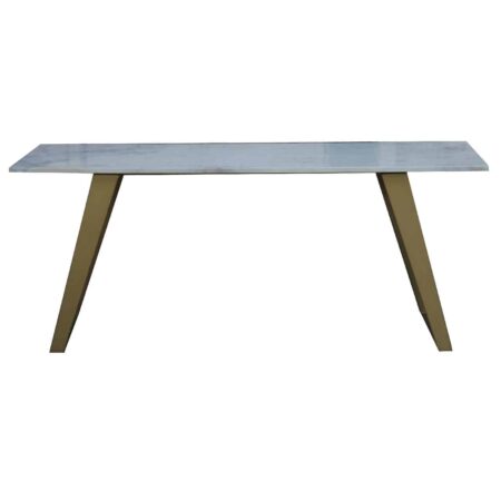 Yuki Marble Top Dining Table - Gold Iron Yuki Marble Top Dining Table - Gold Iron